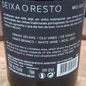 Deixa o Resto Branco Contra Rotulo Vinho de Melides